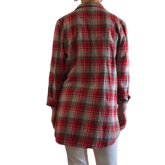 Buffalo David Bitton Button up Plaid Shirt Tunic Size  M - Picture 2 of 13